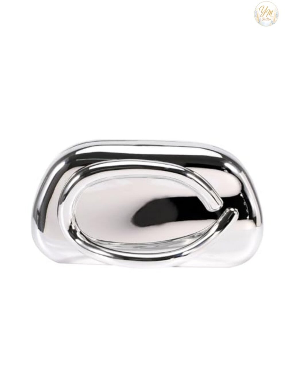 Acrylic Clutch Purse with Metal Handle Evening Bag Wedding Party Crossbody